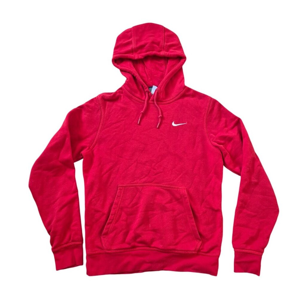 Nike Women's Size S Pullover Hoodie Red Sweater Comfort Casual Essential